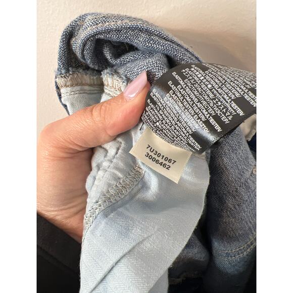 NWT 7 For All Mankind Kimmie Straight Form Fitted Denim Jeans Blue Light Wash - Picture 10 of 11